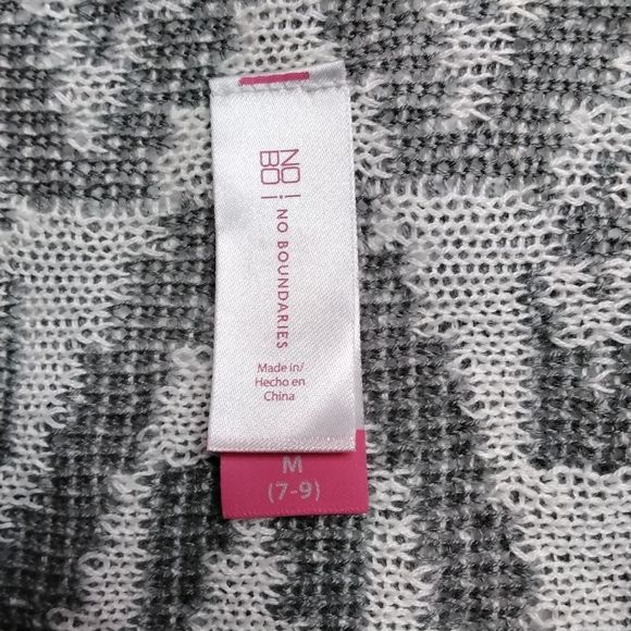No Boundaries Cardigan Sweater Lightweight Open Knit Jr Sz M 7/9 Cottagecore - Picture 10 of 11